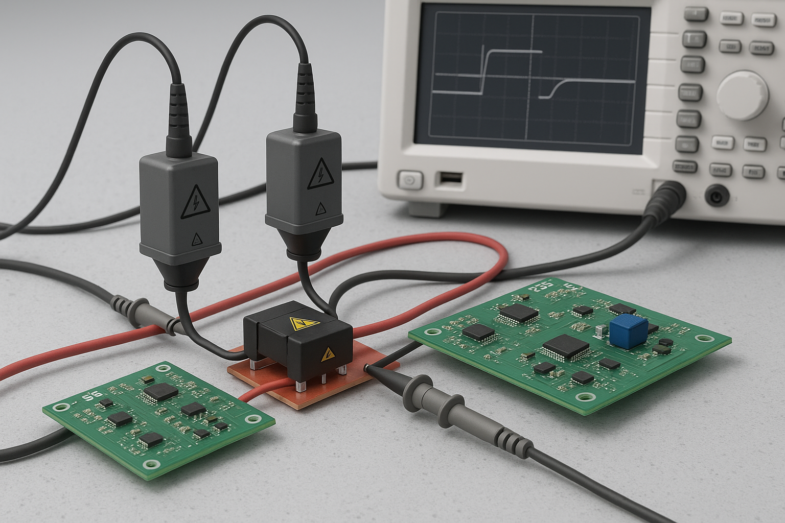 Misurazioni otticamente isolate su driver di gate in SiC e GaN nell'elettronica di potenza